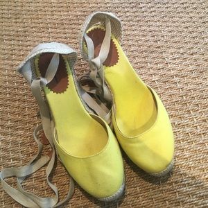 J. Crew Yellow Wedges